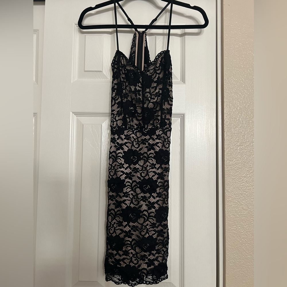 Bebe Black Cocktail Dress - Size S